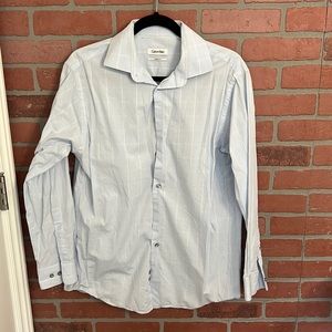 Calvin Klein blue button up